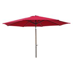 St. Kitts Aluminum 11.5-foot Patio Umbrella, Ruby Red