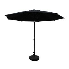 St. Kitts Aluminum 10-foot Patio Umbrella, Black