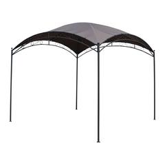 St. Kitts 10-Foot Square Dome Top Gazebo , Grey