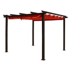 3 Meter Aluminum Framed Pergola, Terra Cotta