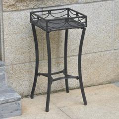 Valencia Resin Wicker/Steel Square Plant Stand