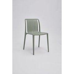 Set of 4 Polypropylene Side Chair, Moss Green