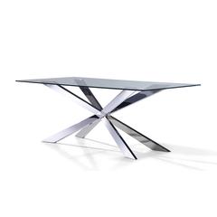 72'' Dining Table With Chrome Base