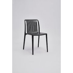 Set of 4 Polypropylene Side Chair, Black