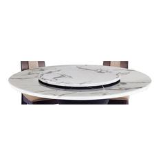 Marble Lazy Susan White With Gray Veins
