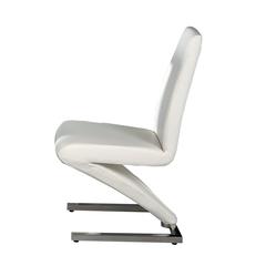 High Back "Z" D Chair,Black Pu, Set Of 2