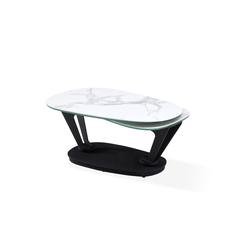 Motion Coffee Table With  White Cermanic Top