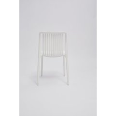 Set of 4 Polypropylene Side Chair, White