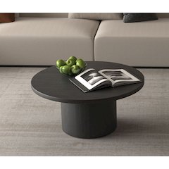 Black Willow Wood Veneer Coffee Table