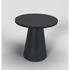 Black Willow Wood Veneer End Table
