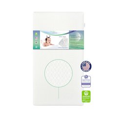 Evolur Coco, Comfort Lite Plus Natural Copper Infused Fiber Crib And Toddler Mattress I Waterproof I Green Guard Gold Certified I Removable Cover I 5’ Mattress I Foam Encasement For Superior And Stabi