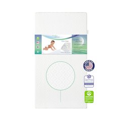 Evolur Sleep, Comfort Lite Plus With Natural Eucalyptus Fiber Crib And Toddler Mattress I Waterproof I Green Guard Gold Certified I Removable Cover