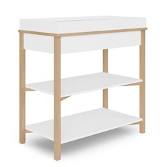 Dream On Me Owen Changing Table in Vintage White Oak, JPMA Certified