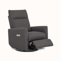 Evolur Noah Power Recline Glider With 275-Degree Swivel, Power Recline