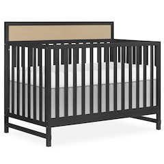Dream On Me Kai Convertible Crib, Matte Black