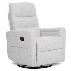 Evolur Peyton Manual Recline Glider with Full 360-Degree Swivel