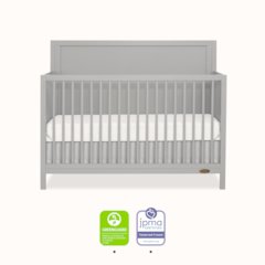 Dream On Me Dillian 3-in-1 Convertible Crib in Pebble Grey