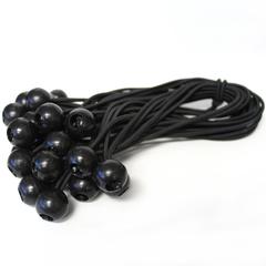 King Canopy 8-Inch Ball Bungees, 50-piece, Black, BALL-50