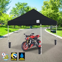 10-Feet Commerical Instant Pop up Canopy with Weight Bags, Guy Ropes and Stakes