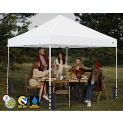10-Feet Commerical Instant Pop up Canopy with Weight Bags, Guy Ropes and Stakes