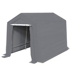 King Canopy Storage Shed 7-Feet by 12-Feet, 1.5-Inch Steel Frame