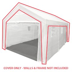 King Canopy 10-Feet by 20-Feet Fitted Replacement Cover w/ Legs Skirts