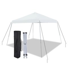 King Canopy Slant leg 10-Feet by 10-Feet Instant Pop Up Tent, White, SLANT10-WH