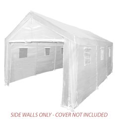 King Canopy 10x20 ft Greenhouse Sidewall Kit w/ Screens, Opaque