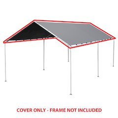King Canopy Silver Replacement Tarp, fits 10-Feet 8-Inch by 20-Feet A-Frame
