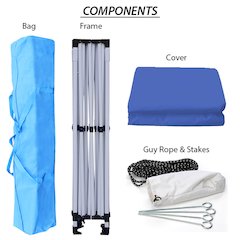 King Canopy Tuff Tent 8x8 ft  Instant Pop up Canopy , Blue