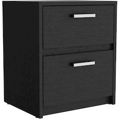 Trivor Nightstand Black MDF