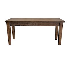 Best Master Transitional Solid Wood Dining Room Bench in Antique Natural Oak
