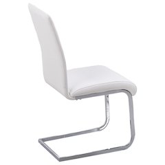Exe Modern Chrome Dining Side Chairs, Set of 2