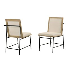 Bristol Mid-Century Dining Chair, Set of 2, Kepler Driftwood