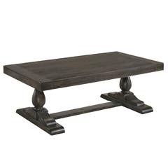 Best Master Furniture Amy 52" Transitional Wood Coffee Table in Dove Gray