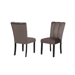 Sheridan Velvet Dining Chairs, Set of 2, Cedar Brown