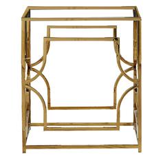 Herk Gold Plated Dining Table Base Only