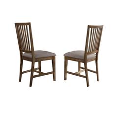 Best Master Furniture Venus 19" Wood Dining Chair in Natural Oak (Set of 2)