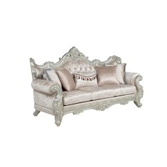Tlerra Traditional Sofa, Champagne Fabric