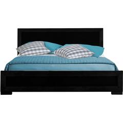 Oxford Platform Bed, Black, Queen/ Black
