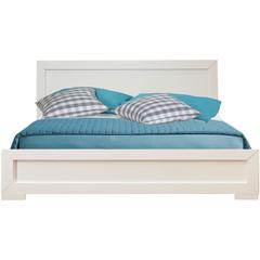 Oxford Platform Bed, White, King/ White