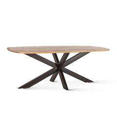 Santa Margherita 82" Dining Table in Mango Wood and Iron