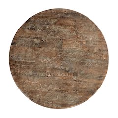 49 Inch Round Dining Table with Solid Wood Top, Dining Room Table, Antique Oak
