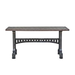 Rustic Industrial Console Table, Entryway Accent Table for Living Room,Gray