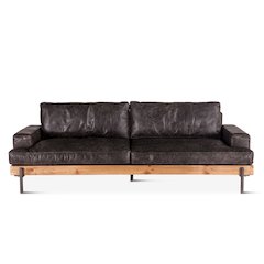 Chiavari Sofa in Morocco Ebony Leather