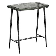 Calloway 17" Side Table with Glass Top