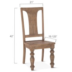 Chatham Downs Dining Chair in Weathered Teak