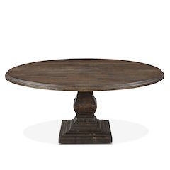 Toulon 72" Round Dining Table in Weathered Mango