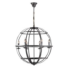 Heritage Rustic Globe Pendant - Large
