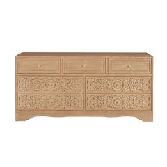 Haveli 71" Dresser with Plinth Base in Whitewash